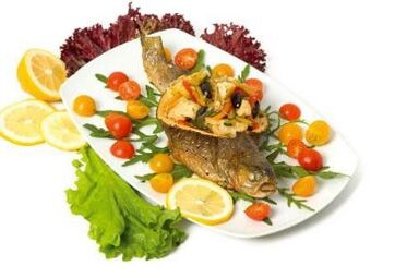 Fishing with vegetables