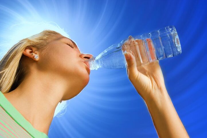 Fluid intake during a drinking diet