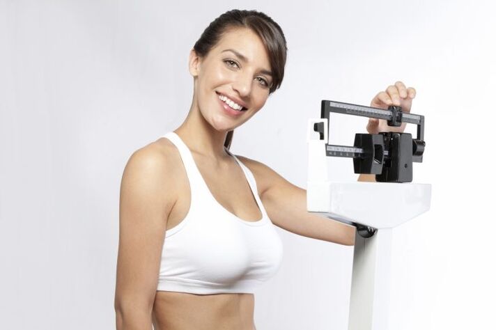 Weight measurement during a drinking diet