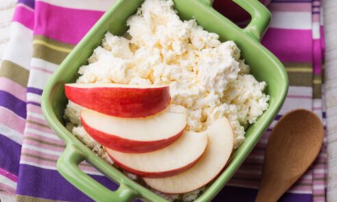 Cottage cheese with apple for weight loss