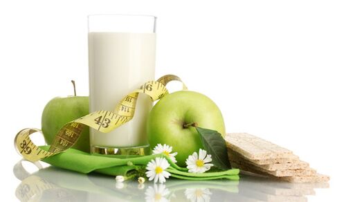 Kefir with fruits for weight loss