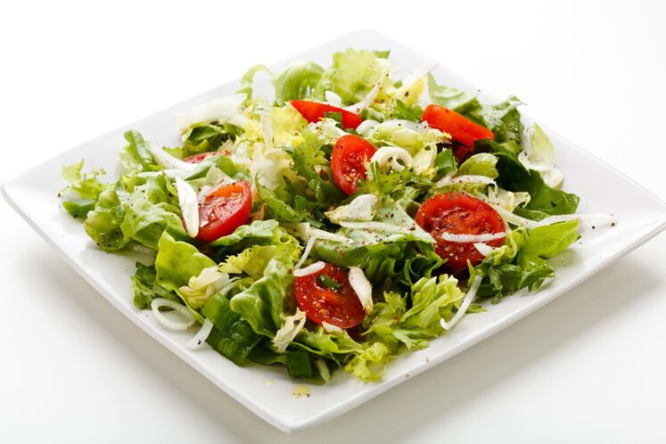 Vegetable salad for losing weight 5 kg per week