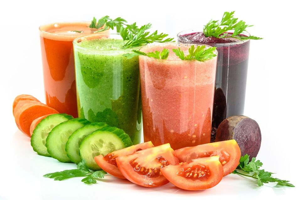 Vegetable smoothies for weight loss and body cleansing
